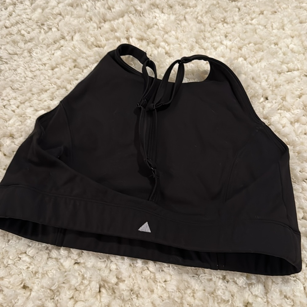 Balance Athletic Vitality High Neck Y-Back Sports Bra Black Medium Gym Wear